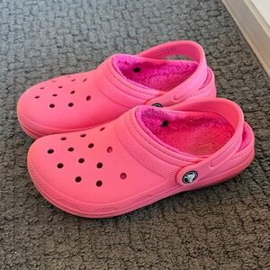 Crocs Fleece-Lined Clogs - Pink